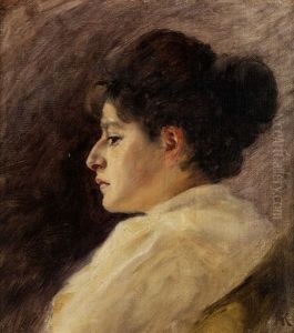 Portrait Einer Dame by Friedrich August von Kaulbach