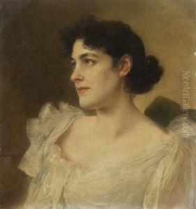 Bildnis Einer Jungen Dame by Friedrich August von Kaulbach