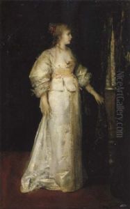 Bildnis Einer Eleganten Jungen Dame by Friedrich August von Kaulbach