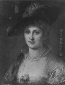 Bildnis Einer Dame by Friedrich August von Kaulbach