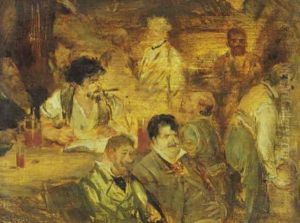 Die Kegelbahn by Friedrich August von Kaulbach