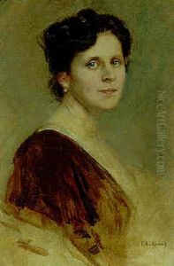 Portrait Of A Lady, In A Brown Dress