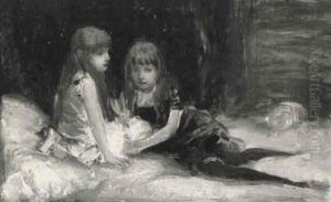 Die Zwei Schwestern (study) by Friedrich August von Kaulbach