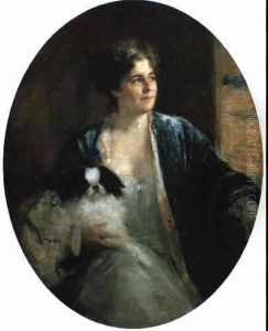 Dame Mit Pekinesen (max Beckmann's Wife?)