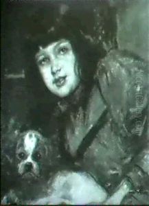 Madchenbildnis. by Friedrich August von Kaulbach