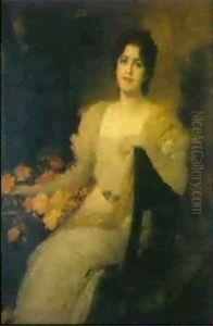 Bildnis Frida Von Kaulbach by Friedrich August von Kaulbach
