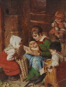 Captivating Reading by Hermann Kaulbach