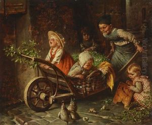 Arrival Of The Express Train by Hermann Kaulbach