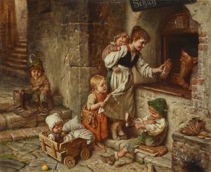 Scene With Village Cobbler by Hermann Kaulbach
