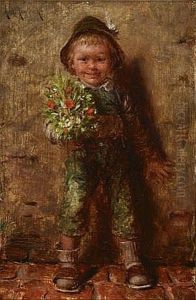 Der Gratulant by Hermann Kaulbach