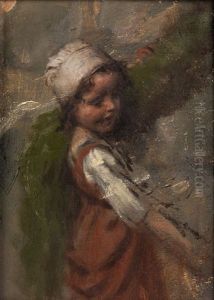 Madchenstudie by Hermann Kaulbach