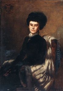 Portrait Of Pauline Countess Von Arco, Nee Oswald, Wife Of Aloys Count Von Arco