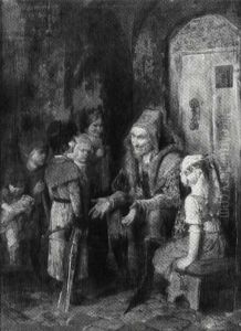 The Jester's Audience by Hermann Kaulbach