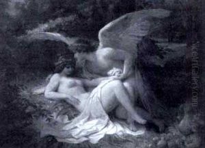 Cupid And Psyche by Wilhelm von Kaulbach
