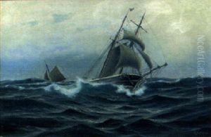 Marine, Segelfartyget "emma" I Hog Sjo by Haakon Jensen Kaulum