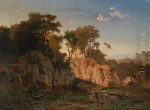 Abendlandschaft by Johann Kautsky