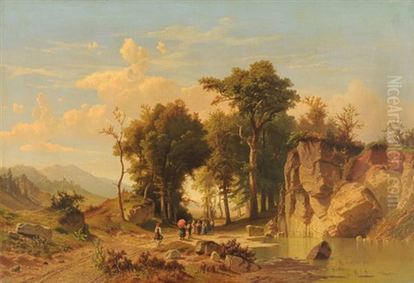 Prozession In Der Landschaft - view 1