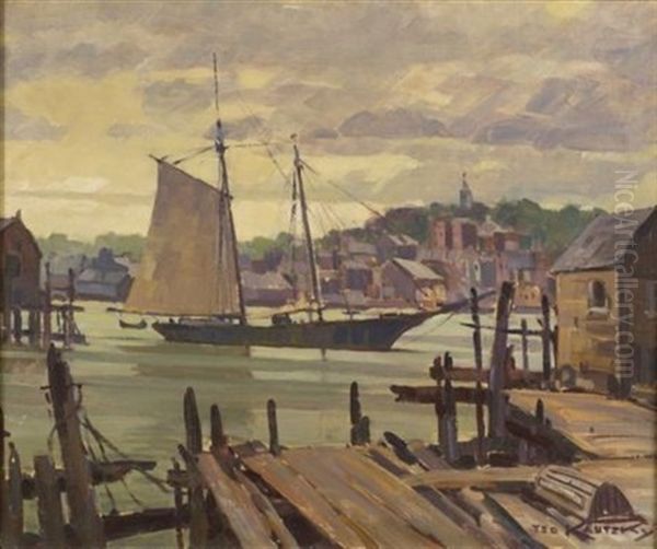 Schooner At Gloucester - view 1