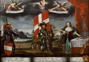 Interior Scene by Albrecht Kauw