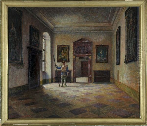 Wachsoldat In Paradeuniform In Einem Palais - view 1