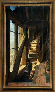 Knabe Im Glockenturm Der Frauenkirche In Munchen by Paul Kauzmann