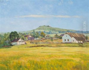 Landscape With Castle Ruin by Frantisek Kavan