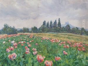 Spring Under Trosky by Frantisek Kavan