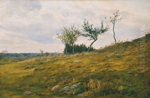 Trees On The Country Lane by Frantisek Kavan