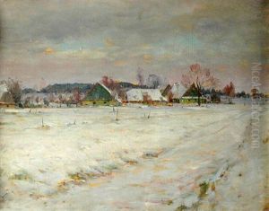 Winter In Hlinsko Area (study) by Frantisek Kavan