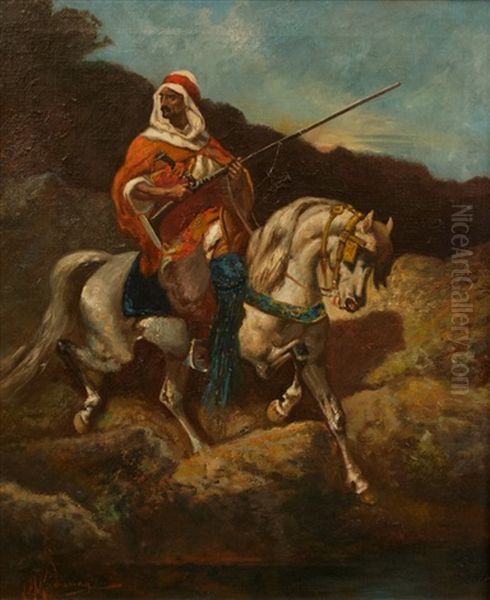 Oriental Sur Son Cheval - view 1