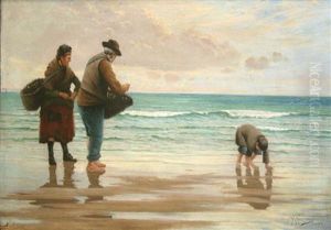 Dublin Bay Cockle Pickers by Joseph Malachy Kavanagh