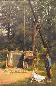 An Old Flemish Draw Well, Merxem An Old Flemish Draw Well, Merxem