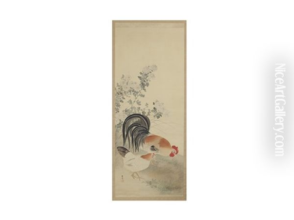 Chrysanthemum And Birds - view 1