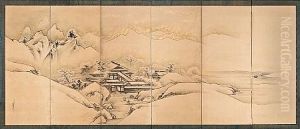 Winter Landscape (on 6 Panel Screen)