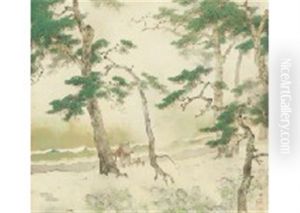 Pine Trees And Sound Of Waves by Manshu Kawamura