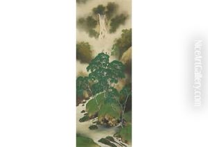 Waterfall In Kanba by Manshu Kawamura