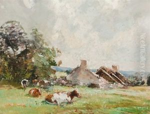 Cattle Grazing, Mid-summer