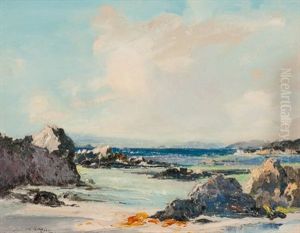 Waves Breaking On The Shore by Archibald Kay
