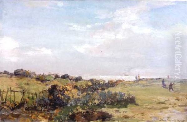 Figures On A Links Course (kilchattan Bay, Bute?) - view 1