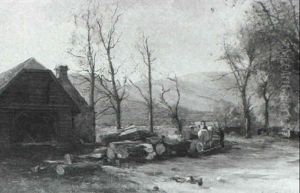 Woodcutting by Archibald Kay