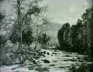 Evening Glow In The Pass Of Leny by Archibald Kay