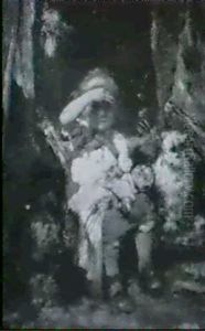 Kind Mit Puppe by Hermann Kay