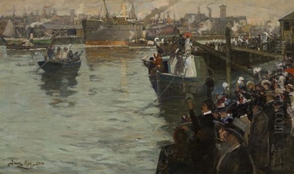 Departure From The Clyde - Bound For The Front - view 1