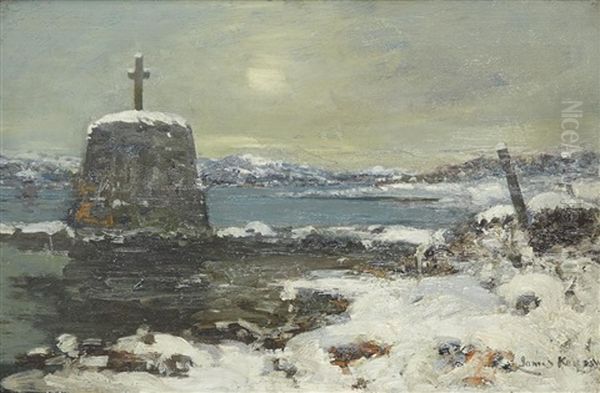 Snow On A West Coast Monument - view 1