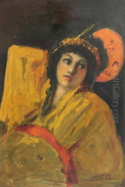 Lady In Oriental Dress - view 1