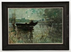 Boatman By Moonlight