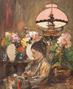 Portrait Of Ada (the Artist's Wife) by James Kay