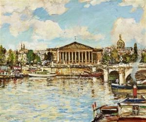National Assembly, Paris From The Seine by James Kay