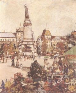A Parisian Flower Market by James Kay
