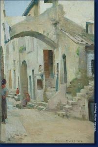 Rue De Village Italien by Ludovic Baues